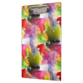 Entwurfsbeschaffenheit rot, gelbes Aquarell Klemmbrett (Links)