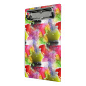 Entwurfsbeschaffenheit rot, gelbes Aquarell Mini Klemmbrett (Gewinkelt2)