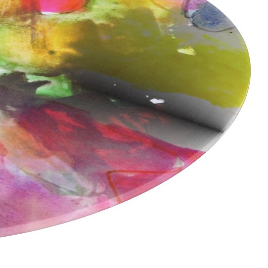 Entwurfsbeschaffenheit rot, gelbes Aquarell Schneidebrett (Ecke)