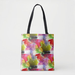 Entwurfsbeschaffenheit rot, gelbes Aquarell Tasche