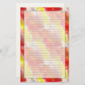 Entwurfsbeschaffenheits-Aquarellhintergrund Briefpapier (Vorne/Hinten)