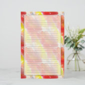 Entwurfsbeschaffenheits-Aquarellhintergrund Briefpapier (Stehend Vorderseite)