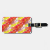 Entwurfsbeschaffenheits-Aquarellhintergrund Gepäckanhänger (Vorderseite horizontal)