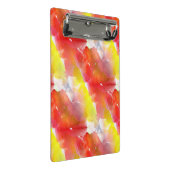 Entwurfsbeschaffenheits-Aquarellhintergrund Mini Klemmbrett (Schrägansicht)