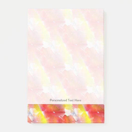 Entwurfsbeschaffenheits-Aquarellhintergrund Post-it Klebezettel (Vorderseite)