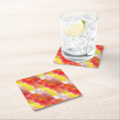 Entwurfsbeschaffenheits-Aquarellhintergrund Rechteckiger Pappuntersetzer (Vor Ort)