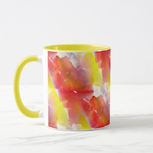 Entwurfsbeschaffenheits-Aquarellhintergrund Tasse (Links)