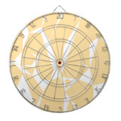 Entwurfselement-Goldweiß Dartscheibe (vorne)