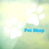 Entwurfsfenster für White Paw Prints Fensteraufkleber (Blatt 3)