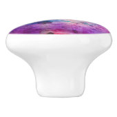 Entwurfsgrün, lila Beschaffenheit Watercolor Keramikknauf (Seitenansicht)