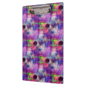 Entwurfsgrün, lila Beschaffenheit Watercolor Klemmbrett (Links)