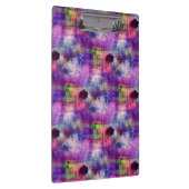 Entwurfsgrün, lila Beschaffenheit Watercolor Klemmbrett (Rechts)