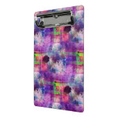 Entwurfsgrün, lila Beschaffenheit Watercolor Mini Klemmbrett (Gewinkelt2)