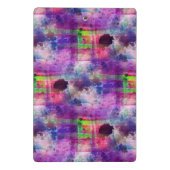 Entwurfsgrün, lila Beschaffenheit Watercolor Mini Klemmbrett (Rückseite)