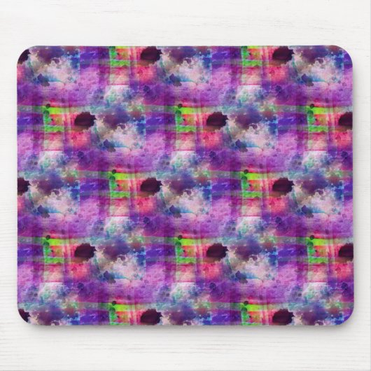 Entwurfsgrün, lila Beschaffenheit Watercolor Mousepad (Vorne)