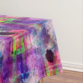 Entwurfsgrün, lila Beschaffenheit Watercolor Tischdecke (Beispiel)