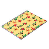 Entwurfsmuster mit niedlichem Fruchtcharakter Notizblock (Linke Seite)