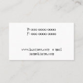 Entwurfsstudio Visitenkarte (Rückseite)