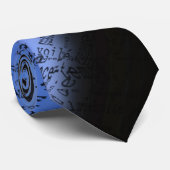 Entwurfstext über Blau Krawatte (Gerollt)