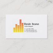 Entzerrer - Gelb Visitenkarte (Rückseite)