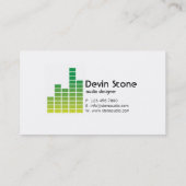 Entzerrer - Grün Visitenkarte (Rückseite)