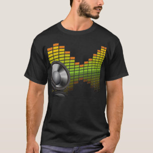 Entzerrer-Lautsprecher T-Shirt