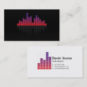 Entzerrer - lila visitenkarte (Vorne/Hinten)