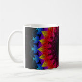 Entzerrer-Mandala Kaffeetasse (Links)