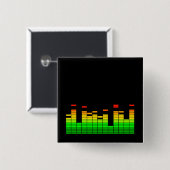 Entzerrer-Schwingungen vom Schlag von DJ-Musik Button (Vorne & Hinten)