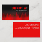 Entzerrer-solide Stangen-Visitenkarte Visitenkarte (Vorne/Hinten)