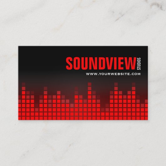 Entzerrer-solide Stangen-Visitenkarte Visitenkarte (Vorderseite)