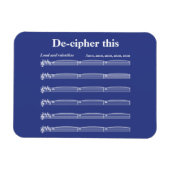 Entziffern Sie diesen Magneten Magnet (Horizontal)