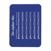 Entziffern Sie diesen Magneten Magnet (Vertikal)