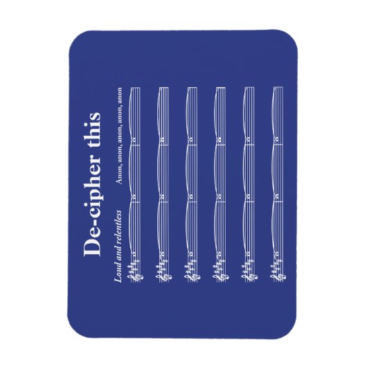 Entziffern Sie diesen Magneten Magnet (Vertikal)