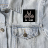 Entzückend Derpiger Vampirfledermaus Button (Beispiel)
