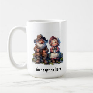 Entzückende ältere Munchkins in Vintage-Kleidung Kaffeetasse