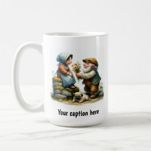 Entzückende ältere Munchkins in Vintage-Kleidung Kaffeetasse