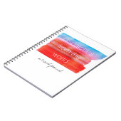 Entzückende Aquarell-Reise-Zeitschrift Notizblock (Linke Seite)