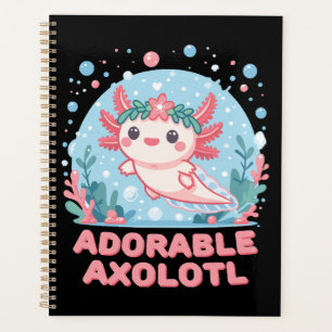Entzückende Axolotl Wasser Niedlichkeit Planer