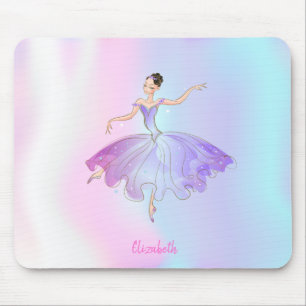 Entzückende Ballerina holografisch Mousepad