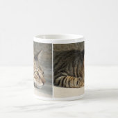Entzückende durchdachte Tabby-Katzen-Tasse Kaffeetasse (Mittel)