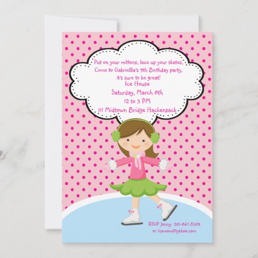 Entzückende Einladung (Vorderseite)