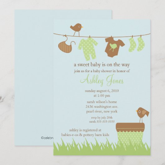 Entzückende Einladung (Vorne/Hinten)