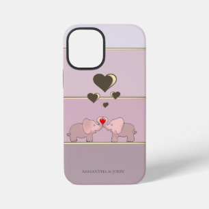 Entzückende Elefanten in Liebe iPhone 12 Mini Hülle
