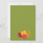 Entzückende Eule auf einer Einladung (Rückseite)