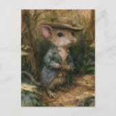 Entzückende Fantasy-Maus Postkarte (Vorderseite)