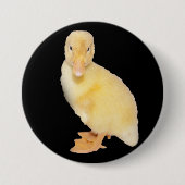 Entzückende gelbe Entlein-Nahaufnahme-Fotografie Button (Vorderseite)