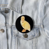 Entzückende gelbe Entlein-Nahaufnahme-Fotografie Button (Beispiel)