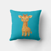 "Entzückende Giraffe"   Kissen (Rückseite)