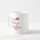 Entzückende glückliche Kaffee-Tasse der Mutter des Kaffeetasse (Vorderseite Links)